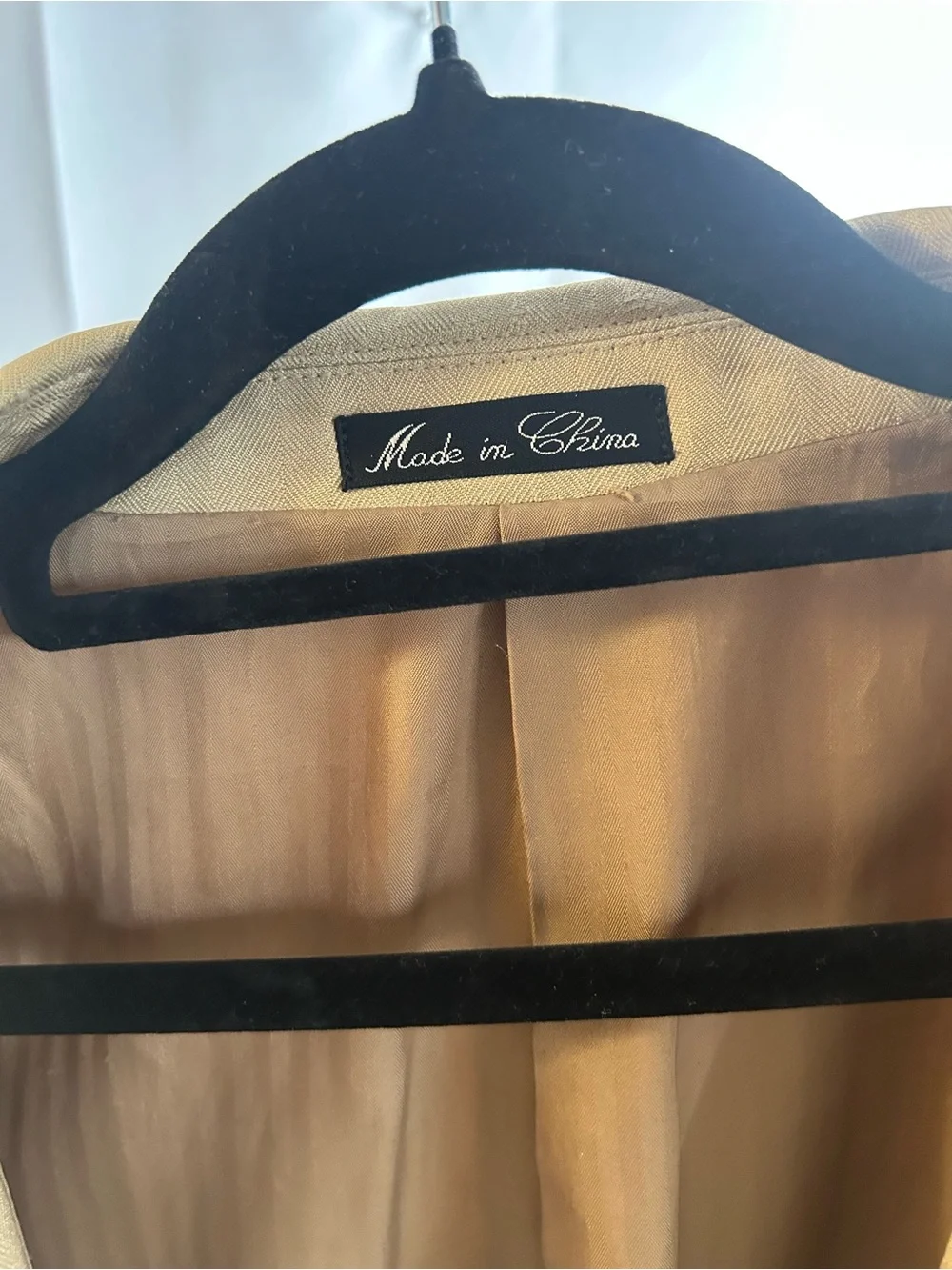 Men's Beige Blazer - Classic Single-Breasted Suit Jacket with color f(fade)